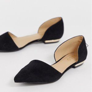 Black Suede Flats